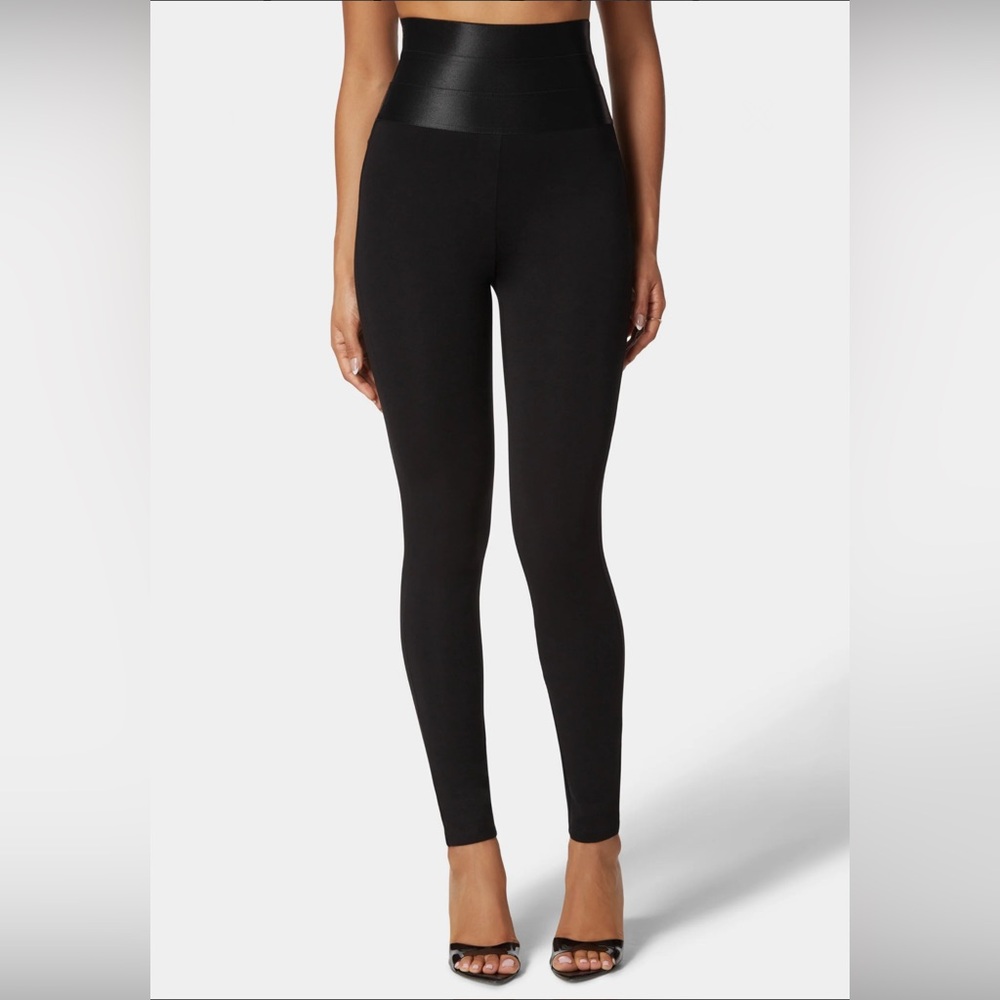 🌹 Bebe Satiny High Waist Leggings - Black- Small 🌹